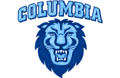 Hand-drawn Columbia University lion logo